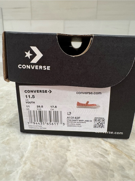 Converse Other - Red Converse Mary Jane Girls Shoes